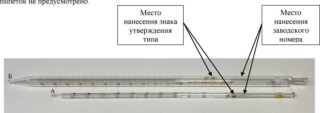 Внешний вид. Пипетки градуированные без установленного времени ожидания, http://oei-analitika.ru рисунок № 2