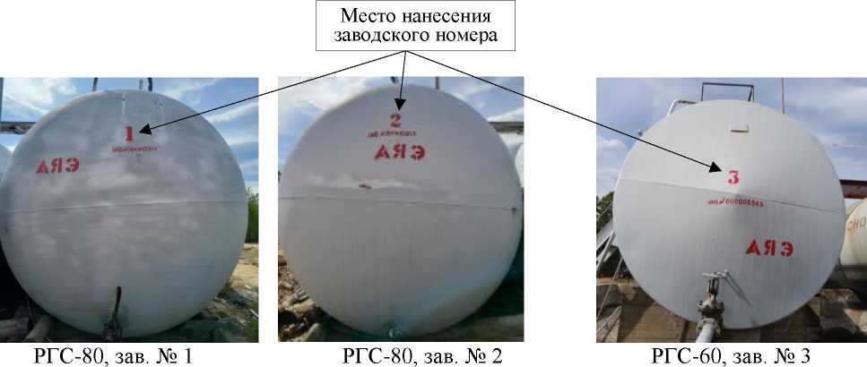 Внешний вид. Резервуары горизонтальные стальные цилиндрические, http://oei-analitika.ru рисунок № 1