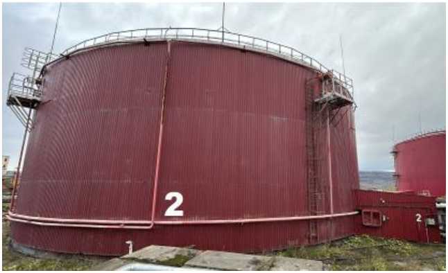 Внешний вид. Резервуар стальной вертикальный цилиндрический, http://oei-analitika.ru рисунок № 1