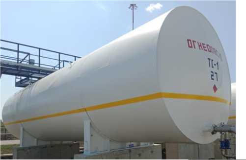 Внешний вид. Резервуары горизонтальные стальные цилиндрические, http://oei-analitika.ru рисунок № 7