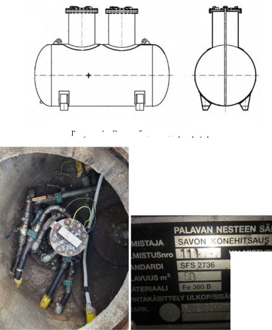 Внешний вид. Резервуары стальные горизонтальные цилиндрические, http://oei-analitika.ru рисунок № 1