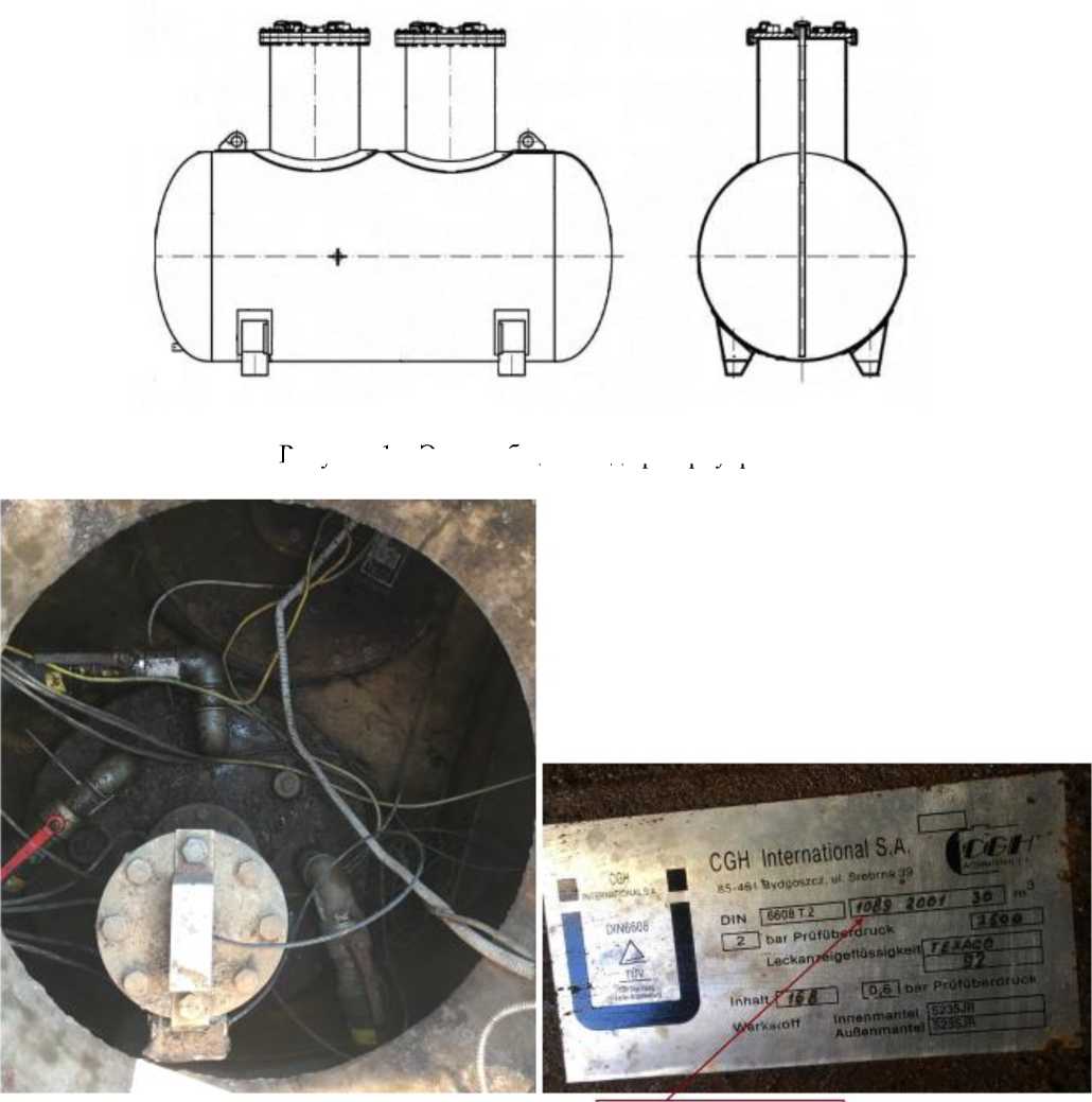 Внешний вид. Резервуары стальные горизонтальные цилиндрические, http://oei-analitika.ru рисунок № 1