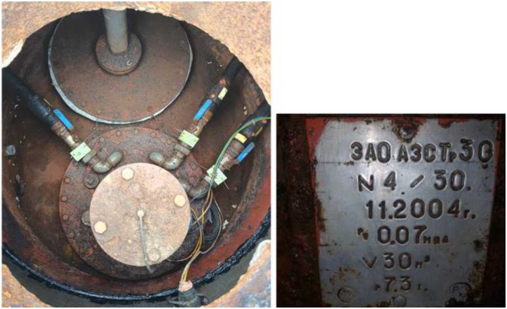 Внешний вид. Резервуары стальные горизонтальные цилиндрические, http://oei-analitika.ru рисунок № 5