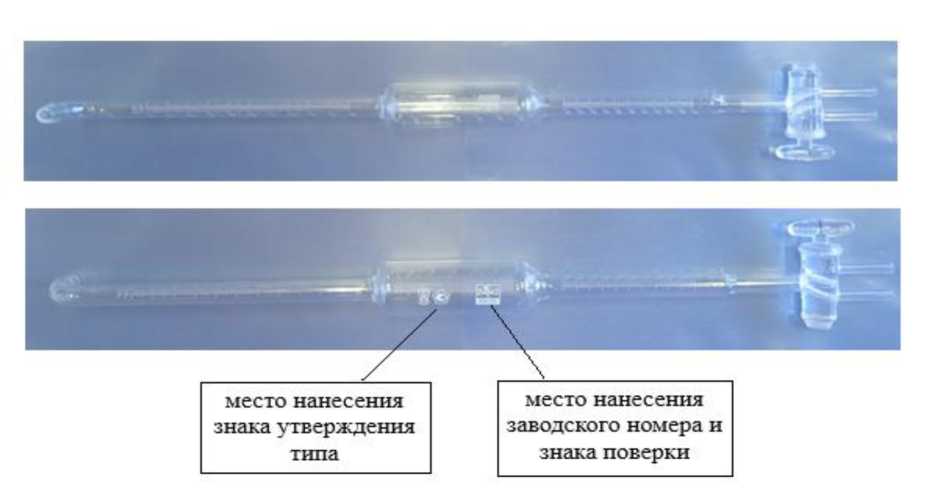 Внешний вид. Бюретки Гемпеля к газоанализатору кислорода ГК-1, http://oei-analitika.ru рисунок № 1