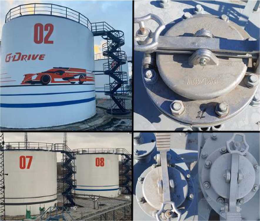 Внешний вид. Резервуары стальные вертикальные цилиндрические с понтоном, http://oei-analitika.ru рисунок № 1