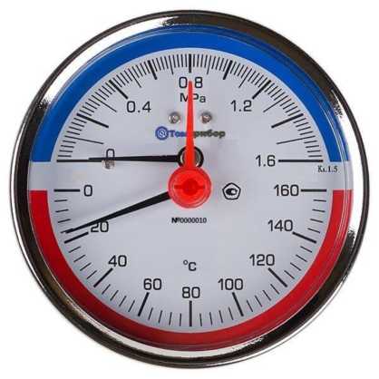 Внешний вид. Манометры, вакуумметры и мановакуумметры, напоромеры, тягомеры и тягонапоромеры показывающие деформационные, http://oei-analitika.ru рисунок № 10