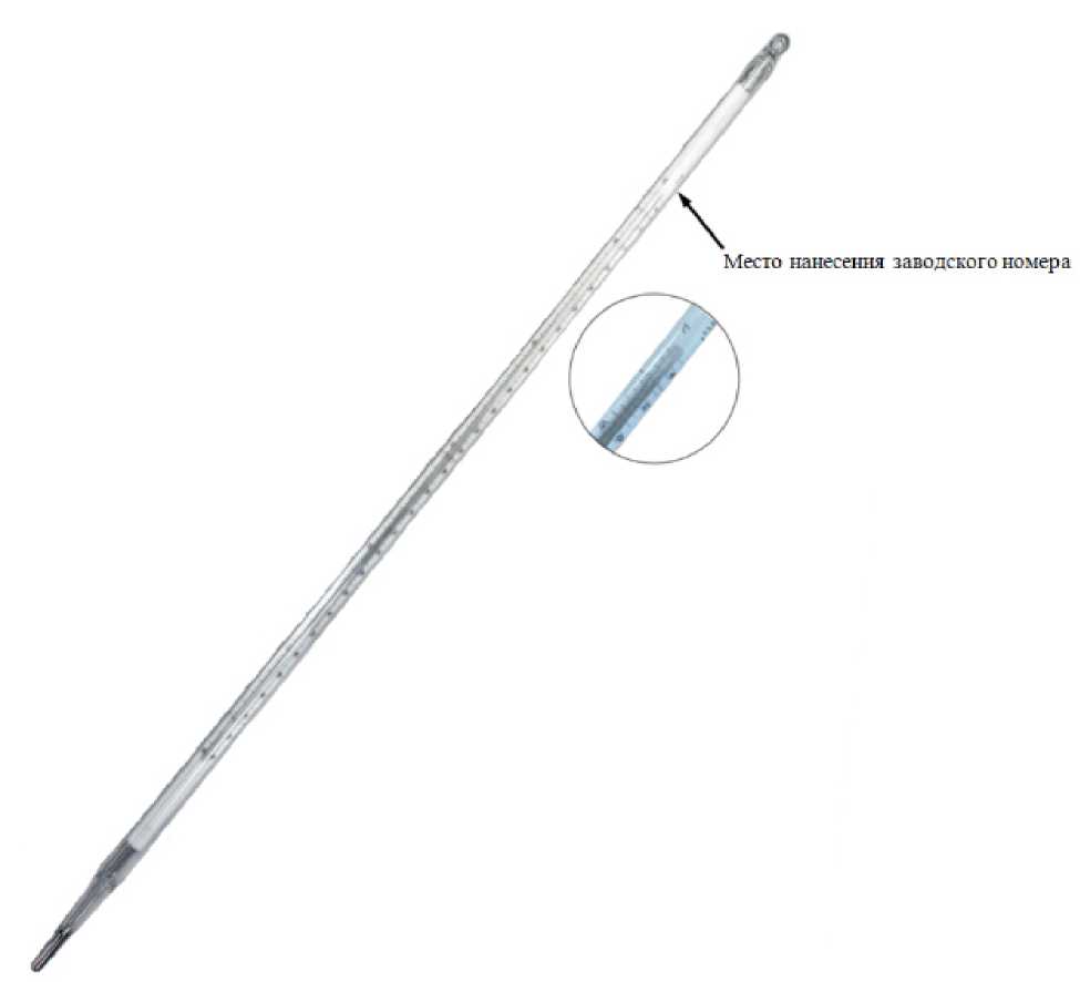 Внешний вид. Термометры стеклянные лабораторные, http://oei-analitika.ru рисунок № 2