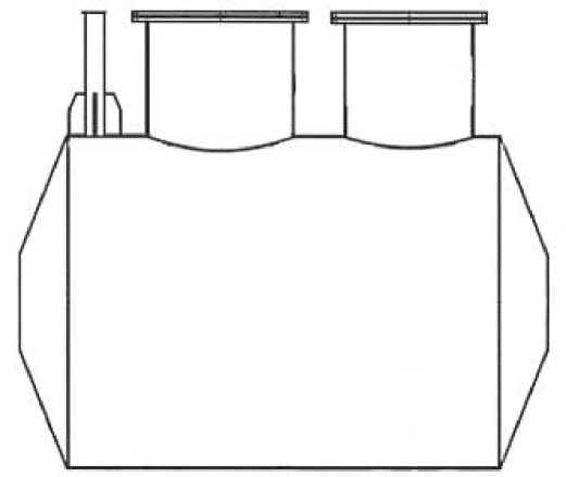 Внешний вид. Резервуар стальной горизонтальный цилиндрический, http://oei-analitika.ru рисунок № 1
