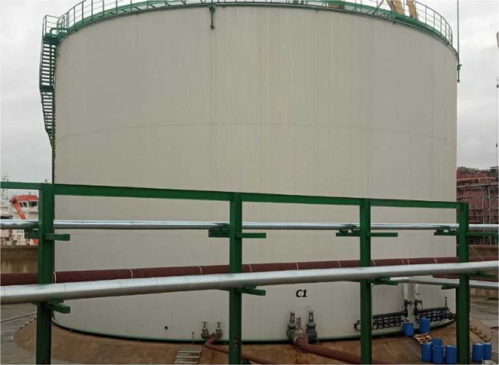 Внешний вид. Резервуар стальной вертикальный цилиндрический теплоизолированный, http://oei-analitika.ru рисунок № 1