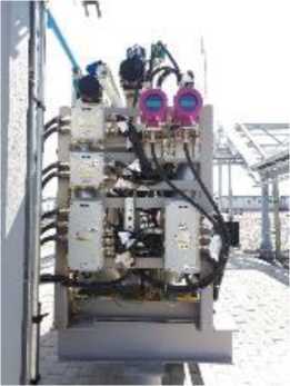 Внешний вид. Система налива (сливная колонка) сжиженного природного газа для заправки автомобильных цистерн ООО «Газпром СПГ технологии», http://oei-analitika.ru рисунок № 1