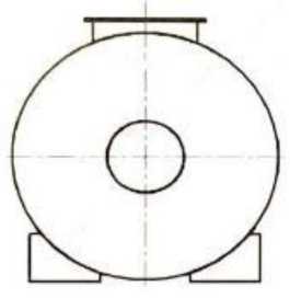 Внешний вид. Резервуар горизонтальный стальной цилиндрический, http://oei-analitika.ru рисунок № 2
